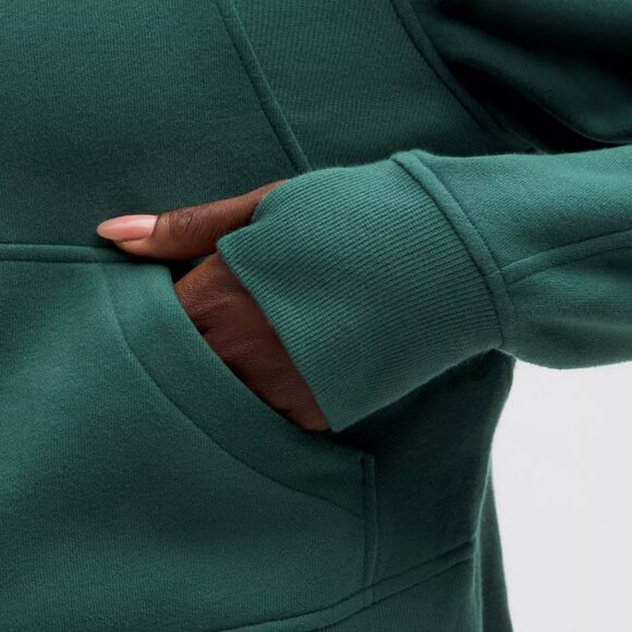 Women's Green Half-Zip Sweater - Picture 4 of 9